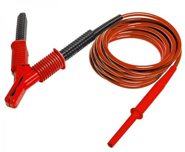 Test lead 15kV with crocodile clip 1.8m, red  